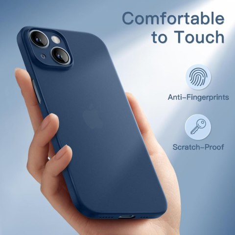 ETUI POKROWIEC DO APPLE IPHONE 14 SOLIDNE WYTRZYMAŁE NIEBIESKIE PLECKI CASE