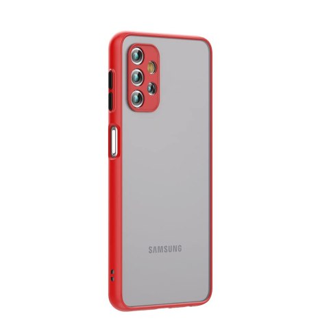 ETUI SAMSUNG GALAXY A33 5G CASE MATOWE PLECKI CZERWONE SM-A336E + SZKŁO