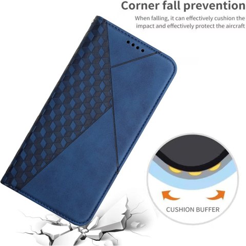 ETUI Z KLAPKĄ XIAOMI 12T/12T PRO 6.67" CASE GRANATOWY ELEGANCKI Z EKOSKÓRY