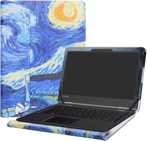 ETUI Z KLAPKĄ LENOVO N23 YOGA/FLEX 11/THINKPAD 11E 11.6" GWIAŹDZISTA NOC