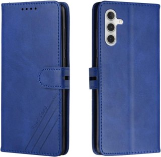 ETUI Z KLAPKĄ SAMSUNG GALAXY A04s CASE GRANATOWY Z EKOSKÓRY +ZAWIESZKA