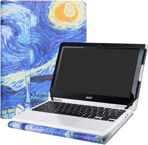 ETUI ZAMYKANE Z KLAPKĄ ASUS CHROMEBOOK R11 11.6" VAN GOGH GWIAŹDZISTA NOC