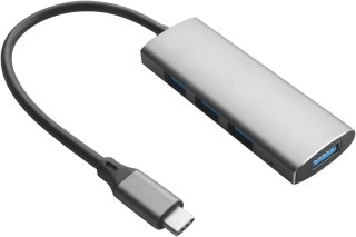 HUB USB-C 4w1 USB-A USB 3.0 + 3X USB 2.0 ADAPTER ROZDZIELACZ KONCENTRATOR