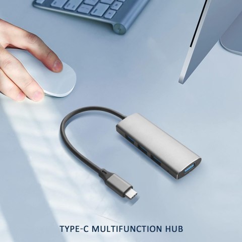 HUB USB-C 4w1 USB-A USB 3.0 + 3X USB 2.0 ADAPTER ROZDZIELACZ KONCENTRATOR