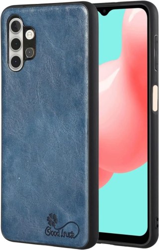 1X SZKŁO + ETUI CASE DO SAMSUNG GALAXY A32 5G SOLIDNE GRANATOWE PLECKI