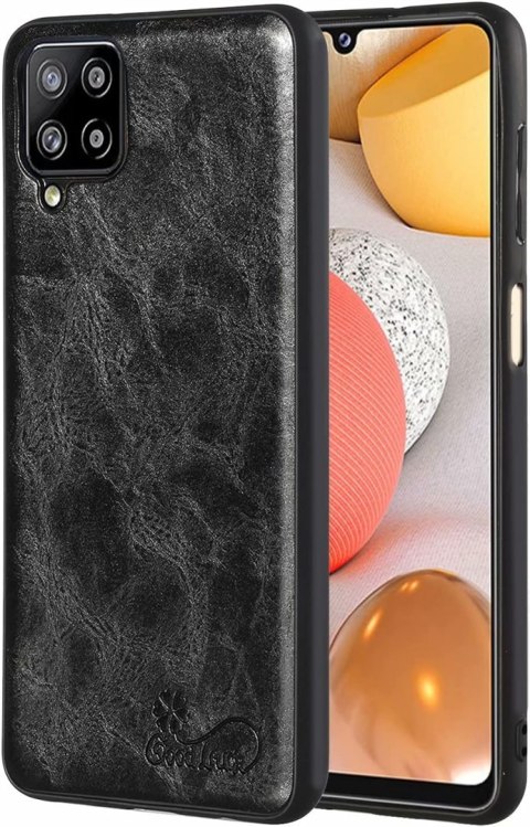 1X SZKŁO + ETUI POKROWIEC DO SAMSUNG GALAXY A42 5G CZARNY CASE MOCNY