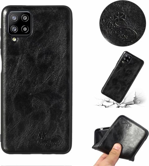 1X SZKŁO + ETUI POKROWIEC DO SAMSUNG GALAXY A42 5G CZARNY CASE MOCNY