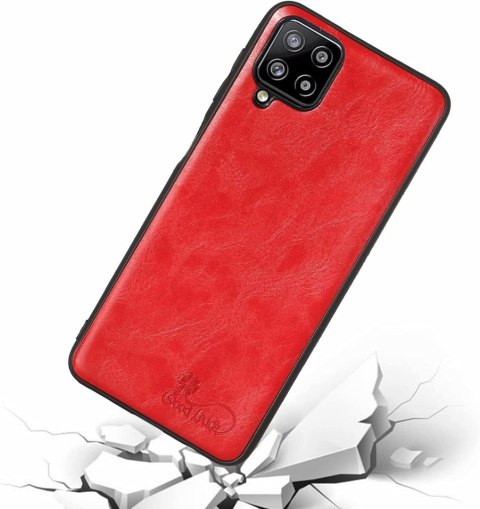 1X SZKŁO + ETUI POKROWIEC DO SAMSUNG GALAXY A42 5G CZERWONY CASE MOCNY