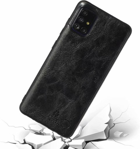 1X SZKŁO + ETUI POKROWIEC DO SAMSUNG GALAXY A51 5G CZARNE PLECKI MOCNY CASE