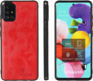 1X SZKŁO + ETUI POKROWIEC DO SAMSUNG GALAXY A51 5G CZERWONE PLECKI CASE