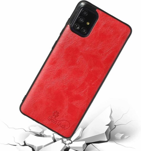 1X SZKŁO + ETUI POKROWIEC DO SAMSUNG GALAXY A51 5G CZERWONE PLECKI CASE