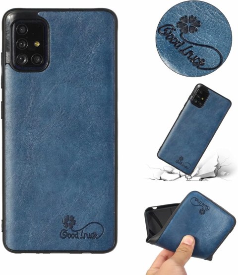 1X SZKŁO HARTOWANE ETUI CASE DO SAMSUNG GALAXY A31 SOLIDNE GRANATOWE PLECKI