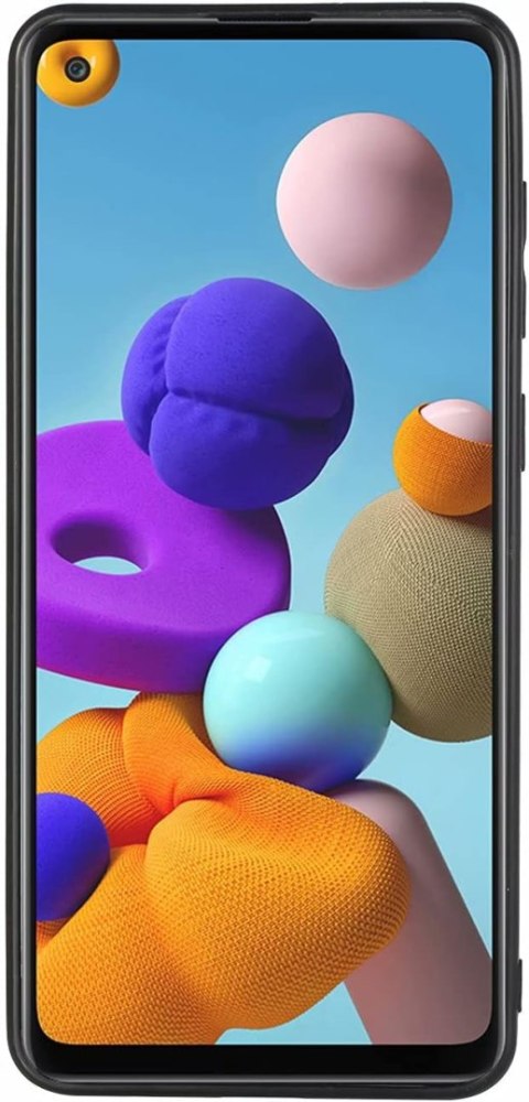 1x SZKŁO HARTOWANE ETUI SAMSUNG GALAXY A21S SKÓRZANA CZARNA OBUDOWA