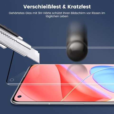 2x SZKŁO HARTOWANE ONEPLUS 8 PRO 6.78" Z CZARNĄ RAMKĄ +2x OCHRONA APARATU