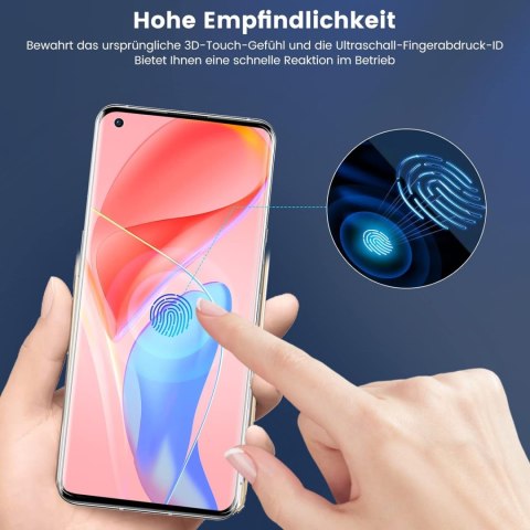 2x SZKŁO HARTOWANE ONEPLUS 8 PRO 6.78" Z CZARNĄ RAMKĄ +2x OCHRONA APARATU