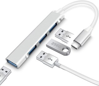 ADAPTER ROZDZIELACZ KONWERTER HUB USB C NA 4 PORTY USB