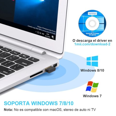 ADAPTER USB BLUETOOTH BT502 1MII CZARNO-ZŁOTY +EDR WINDOWS