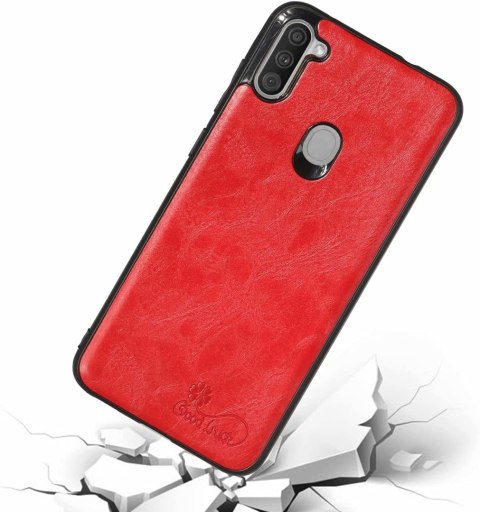 CZERWONE ETUI SAMSUNG GALAXY A11 SILIKONOWE +1X SZKŁO HARTOWANE NA EKRAN