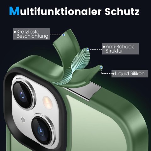 ETUI APPLE IPHONE 14 SILIKONOWE ZIELONE PÓŁPRZEZROCZYSTE PLECKI +MAGSAFE ETUI APPLE IPHONE 14 SILIKONOWE ZIELONE PÓŁPRZEZROCZYSTE PLECKI +MAGSAFE