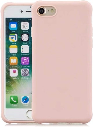 ETUI APPLE IPHONE 7/IPHONE 8 CASE SILIKONOWY PUDROWY RÓŹ MATOWY ULTRA CIENKI