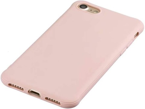 ETUI APPLE IPHONE 7/IPHONE 8 CASE SILIKONOWY PUDROWY RÓŹ MATOWY ULTRA CIENKI