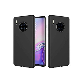 ETUI DO HUAWEI MATE 30 CZARNE SILIKONOWE PLECKI + SZKŁO HARTOWANE