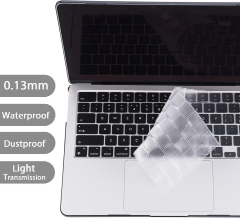 ETUI MACBOOK AIR 13.6' M2 A2681 2022 ADAPTER USB TYPU C OCHRONA KLAWIATURY