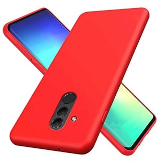 ETUI POKROWIEC DO HUAWEI MATE 20 PRO SILIKONOWE CZERWONE PLECKI