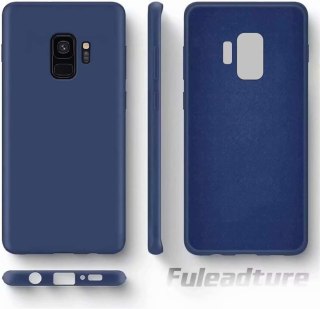 ETUI POKROWIEC DO SAMSUNG GALAXY S9 GRANATOWE SOLIDNE PLECKI SMG960F