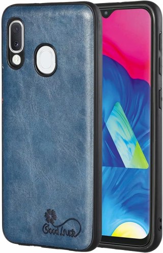 ETUI SAMSUNG GALAXY A20E SKÓRZANA GRANATOWA OBUDOWA MOCNA WYTRZYMAŁA