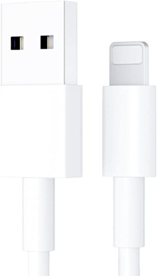 KABEL DO TRANSMISJI DANYCH USB - LIGHTNING APPLE iPHONE BIAŁY 23CM