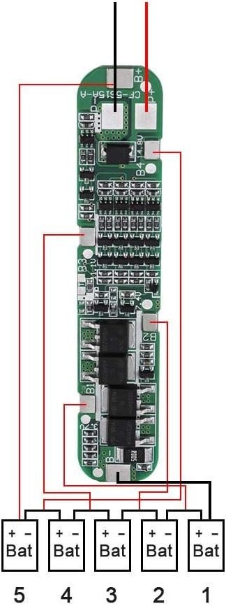 PŁYTA ZABEZPIECZAJĄCA BATERIĘ LI-ION PCB BMS 18560 18,5 V/21 V 15A