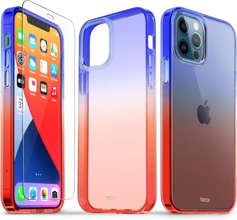 PRZEZROCZYSTE TWARDE ETUI APPLE IPHONE 12/12 PRO + SZKŁO HARTOWANE