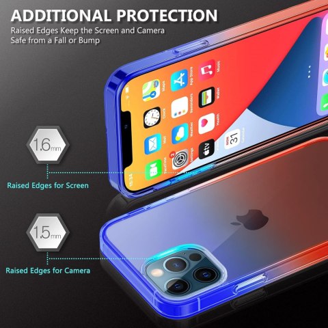 PRZEZROCZYSTE TWARDE ETUI APPLE IPHONE 12/12 PRO + SZKŁO HARTOWANE