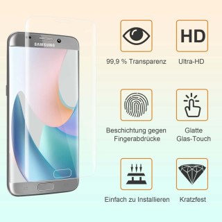 SZKŁO HARTOWANE DO SAMSUNG GALAXY S7 EDGE WYTRZYMAŁE SOLIDNE 2 SZTUKI