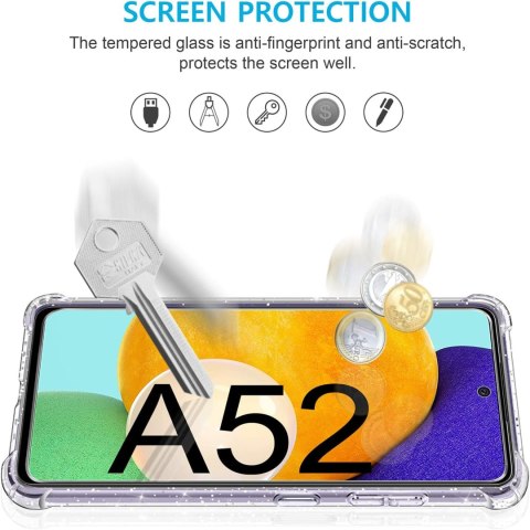 ZESTAW ETUI SAMSUNG GALAXY A52 4G/A52 5G/A52s 5G SILIKONOWE +2x SZKŁO