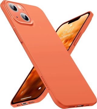 1X SZKŁO HARTOWANE ETUI DO APPLE IPHONE 13 6.1 POMARAŃCZOWY SLIM CASE