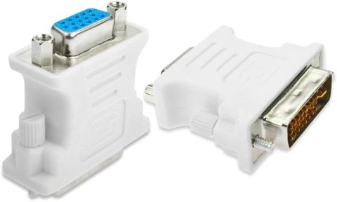 2x ADAPTER PRZEJŚCIÓWKA DVI NA VGA DVI-I 24+5 MĘSKI