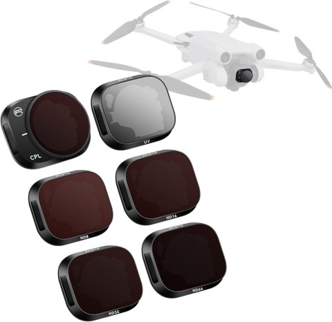 6x FILTR OBIEKTYWU DO DRONA DJI MINI 3 PRO ND UV CPL ND8 ND16 ND32 ND64