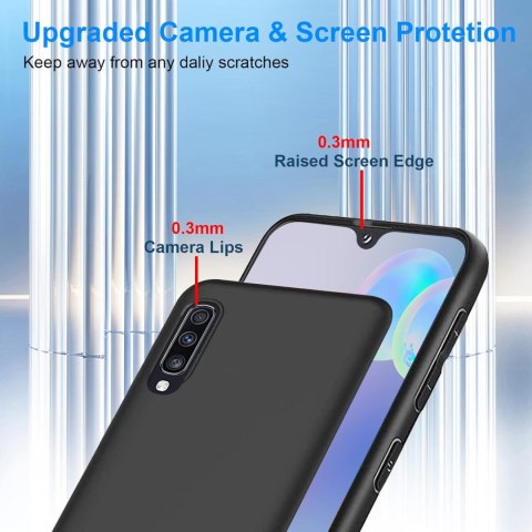 CZARNE ETUI SILIKON SAMSUNG GALAXY A50/A50S ELASTYCZNY CIENKI CASE SMA505FN