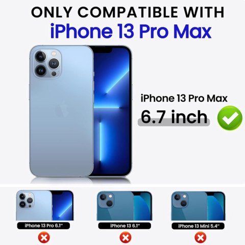 ETUI APPLE IPHONE 13 PRO MAX CASE SILIKONOWY NIEBIESKI Z MIKROFIBRĄ A2484