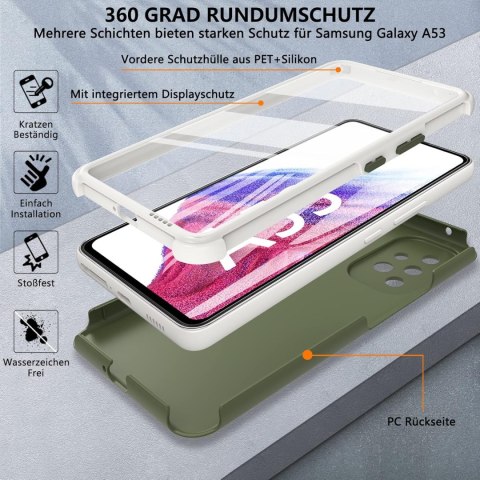 ETUI BUMPER DO SAMSUNG GALAXY A53 5G ZAMYKANE PEŁNA OCHRONA ZIELONE