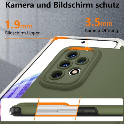 ETUI BUMPER DO SAMSUNG GALAXY A53 5G ZAMYKANE PEŁNA OCHRONA ZIELONE