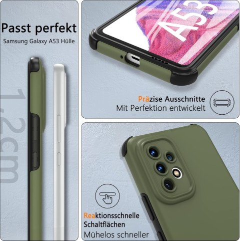 ETUI BUMPER DO SAMSUNG GALAXY A53 5G ZAMYKANE PEŁNA OCHRONA ZIELONE