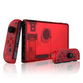 ETUI CASE NINTENDO SWITCH CZERWONY PRZEZROCZYSTY WYTRZYMAŁY