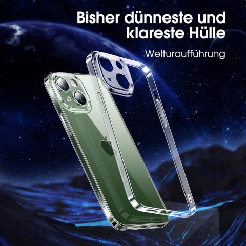 ETUI DO APPLE IPHONE 13 6.1" BEZBARWNE PRZEZROCZYSTE PLECKI +PODSTAWKA