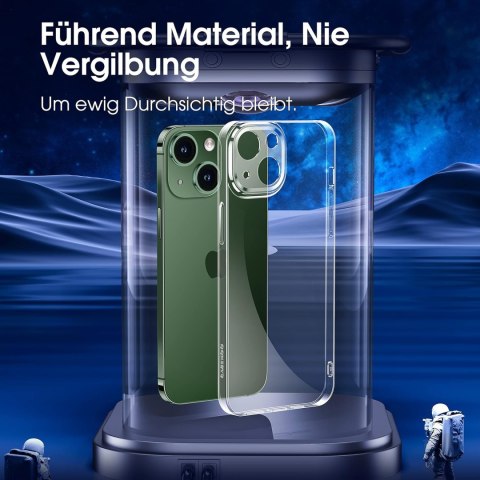 ETUI DO APPLE IPHONE 13 6.1" BEZBARWNE PRZEZROCZYSTE PLECKI +PODSTAWKA