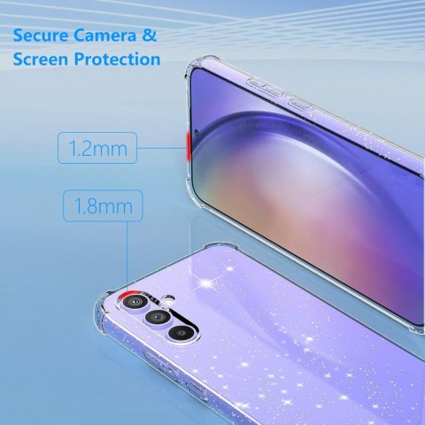 ETUI DO SAMSUNG GALAXY A54 5G SILIKONOWE BŁYSZCZĄCE + 3x SZKŁO HARTOWANE