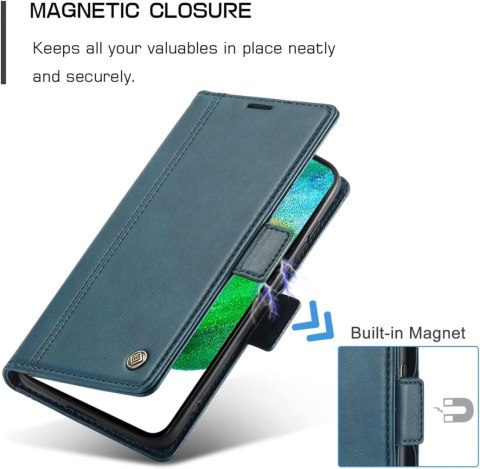 ETUI DO SAMSUNG GALAXY S21 CASE ZAMYKANY Z KLAPKĄ ZIELONY MIEJSCE NA KARTY