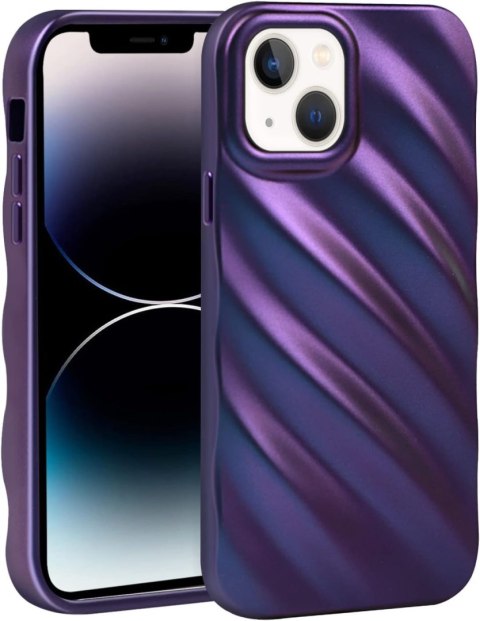 ETUI POKROWIEC APPLE IPHONE 13 SILIKONOWE FIOLETOWE WYTRZYMAŁE A2482 A2631